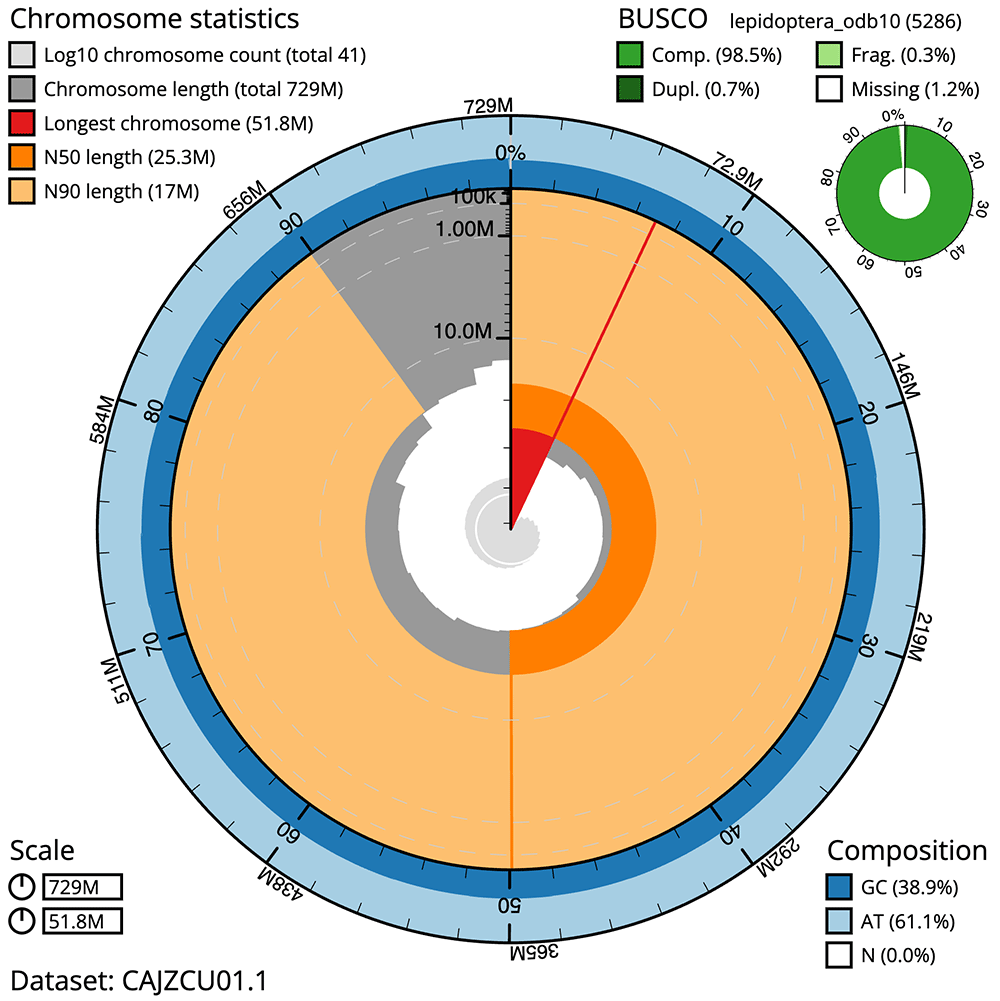 The genome sequence of the Orange Footman, | Wellcome